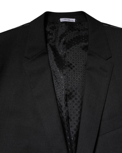 Dolce & Gabbana Dark Gray MARTINI Single Breasted Jacket