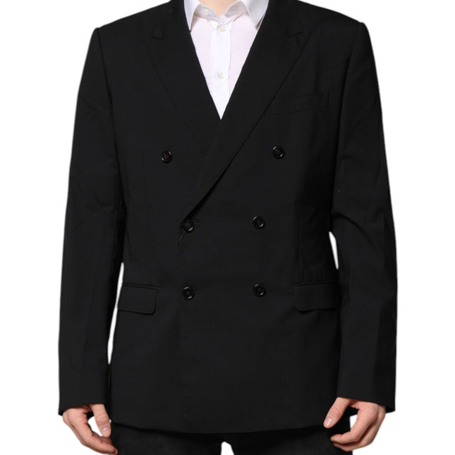 Dolce & Gabbana Black MARTINI Double Breasted Suit Jacket