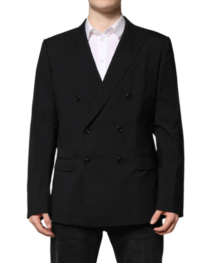 Dolce & Gabbana Black MARTINI Double Breasted Suit Jacket