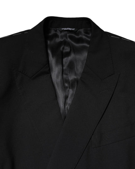 Dolce & Gabbana Black MARTINI Double Breasted Suit Jacket