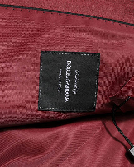 Dolce & Gabbana Bordeaux Silk 2 Piece Single Breasted Suit