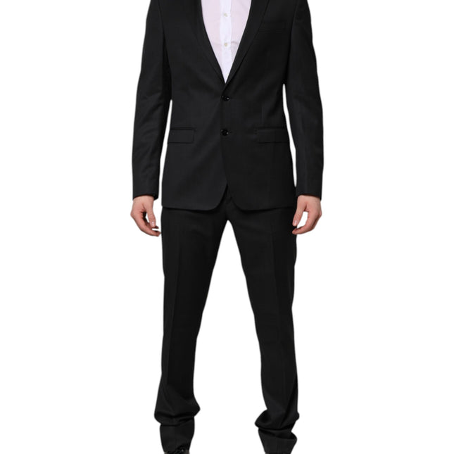 Dolce & Gabbana Dark Gray MARTINI 2 Pc Single Breasted Suit