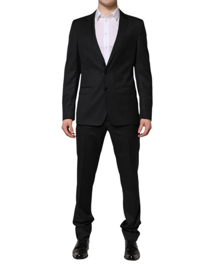 Dolce & Gabbana Dark Gray MARTINI 2 Pc Single Breasted Suit