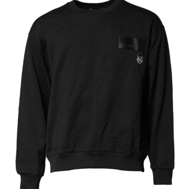 Dolce & Gabbana Black DG Logo Crew Neck Sweatshirt Sweater