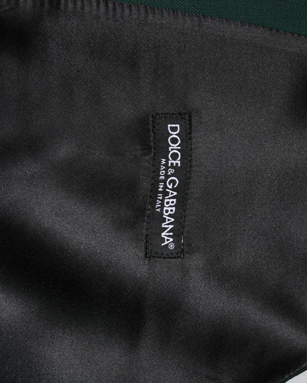 Dolce & Gabbana Green Wool Dress Formal Men Waistcoat Vest