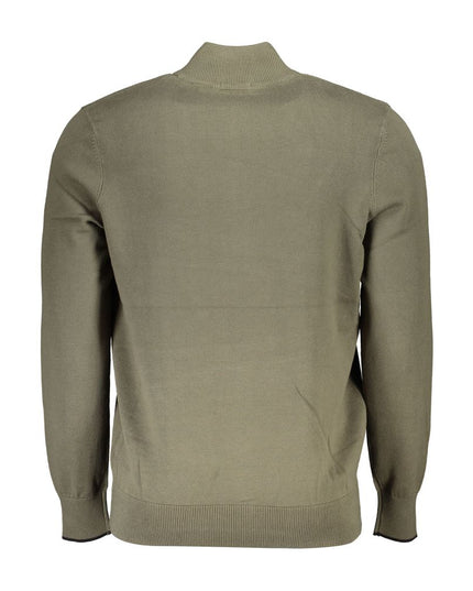 Timberland Organic Cotton Half Zip Sweater - Lush Green