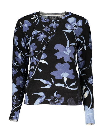 Desigual Chic Contrasting Crew Neck Sweater