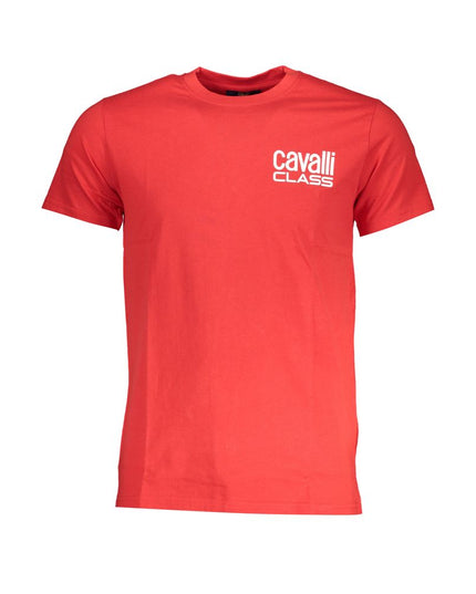 Cavalli Class Red Cotton T-Shirt