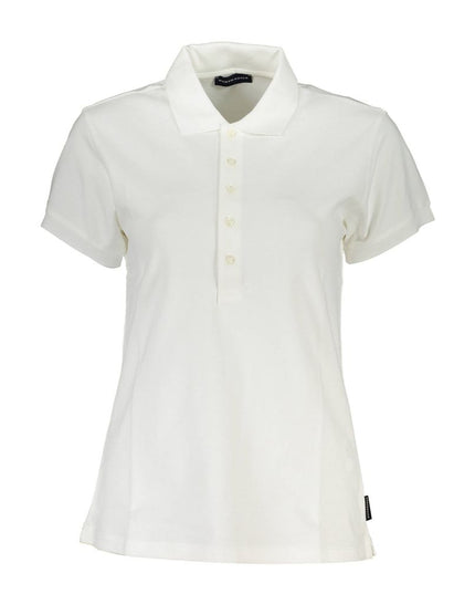 North Sails White Cotton Women Polo Shirt