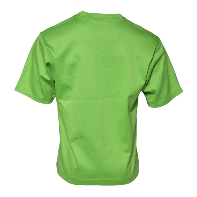 Dolce & Gabbana Green Graphic Printed Round Neck T-shirt