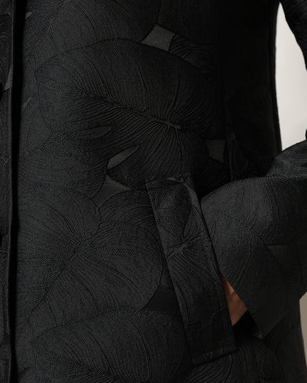 Dolce & Gabbana Black Single Breasted Trench Coat Jacket