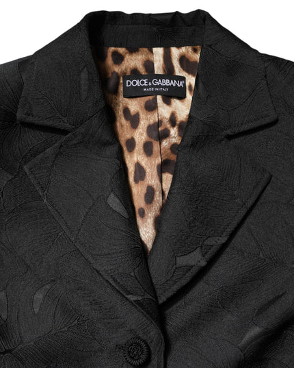 Dolce & Gabbana Black Single Breasted Trench Coat Jacket