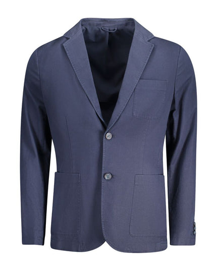 Guess Jeans Blue Cotton Men Jacket