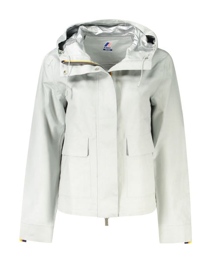 K-WAY Gray Linen Women Jacket