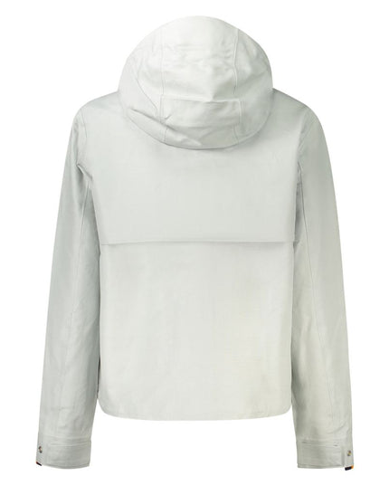 K-WAY Gray Linen Women Jacket