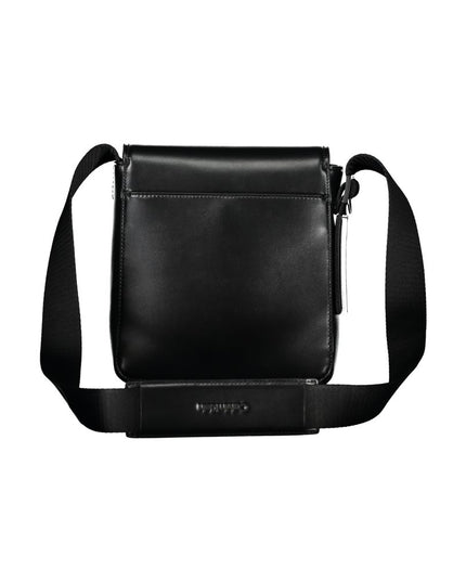 Calvin Klein Sleek Black Shoulder Bag with Logo Detail