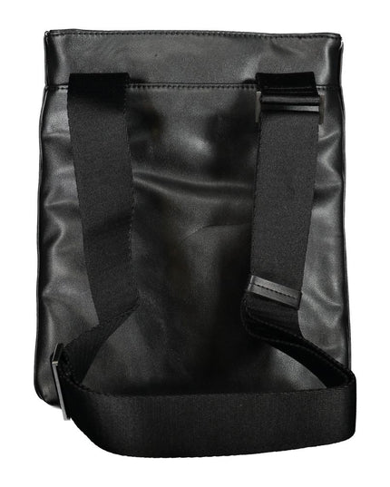 Calvin Klein Sleek Black Shoulder Bag with Contrast Details
