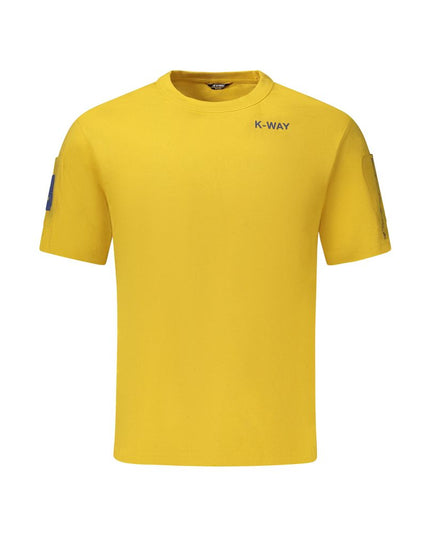 K-WAY Yellow Cotton Men T-Shirt