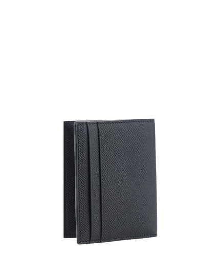 Ferragamo Black Calf Leather Bos Taurus Wallet