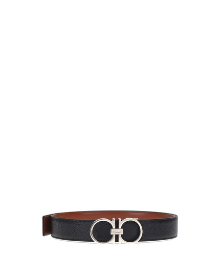 Ferragamo Brown Calf Leather Bos Taurus Regular Belt