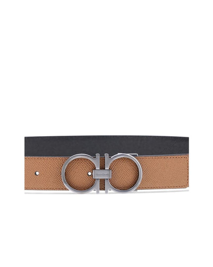 Ferragamo Brown Calf Leather Bos Taurus Regular Belt