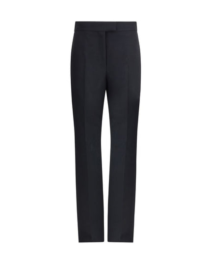 Ferragamo Black Viscose Casual Pants