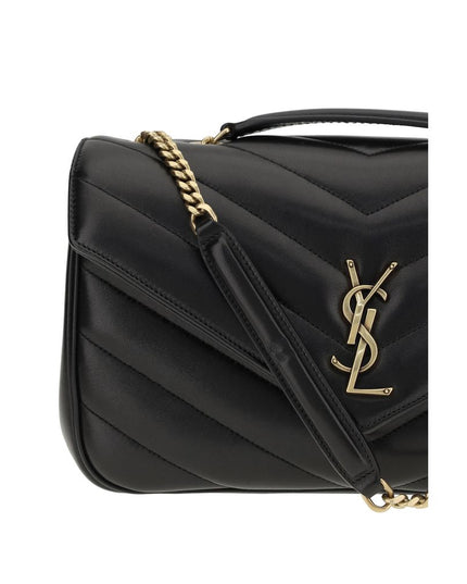 Saint Laurent Black Calf Leather Bos Taurus Shoulder Bag