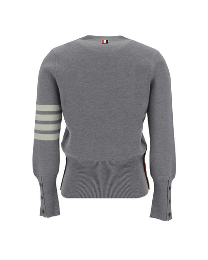 Thom Browne Gray Fleece Wool Sweatshirt