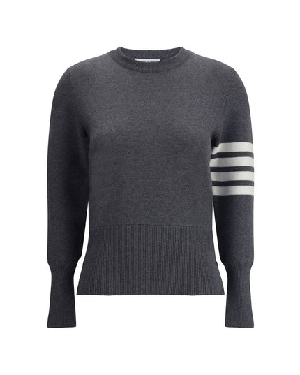 Thom Browne Gray Fleece Wool Sweatshirt