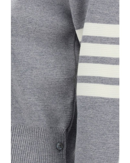 Thom Browne Gray Fleece Wool Sweatshirt