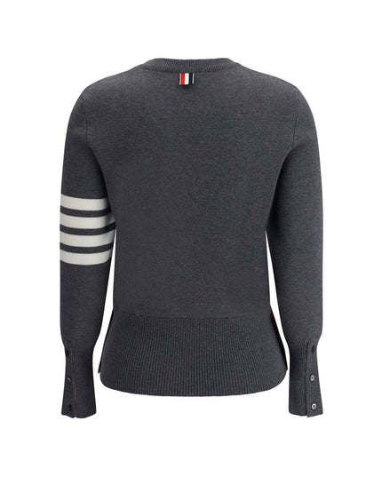 Thom Browne Gray Fleece Wool Sweatshirt