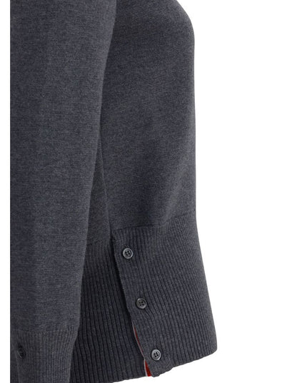 Thom Browne Gray Fleece Wool Sweatshirt