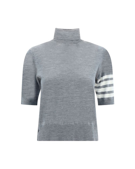 Thom Browne Gray Polyamide Turtleneck