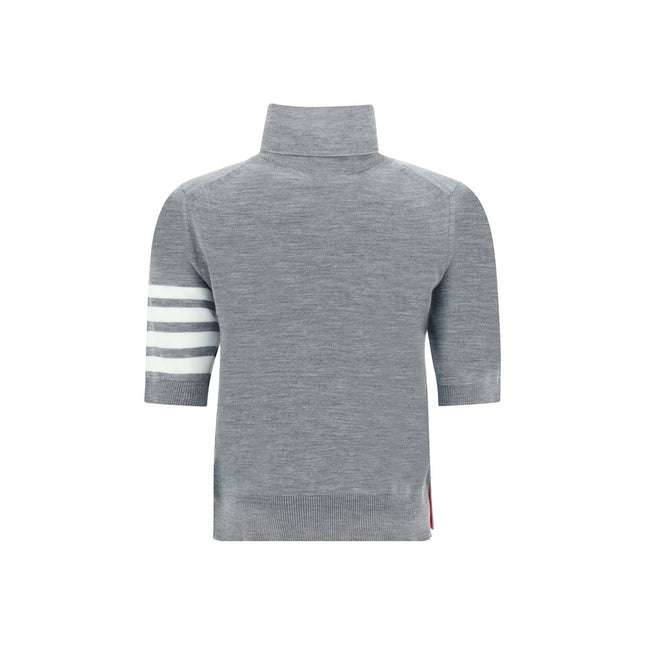 Thom Browne Gray Polyamide Turtleneck