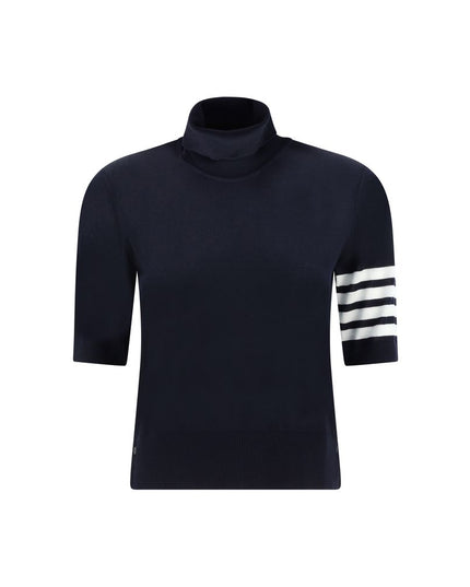 Thom Browne Blue Polyamide Turtleneck