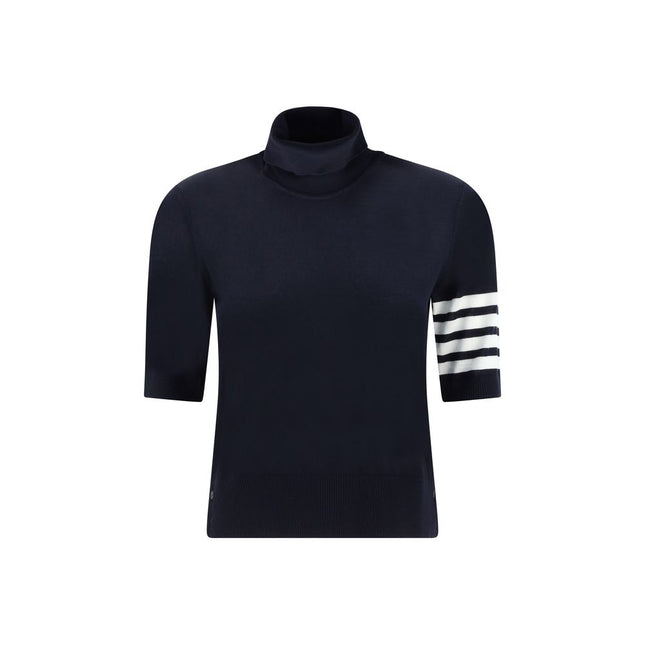 Thom Browne Blue Polyamide Turtleneck