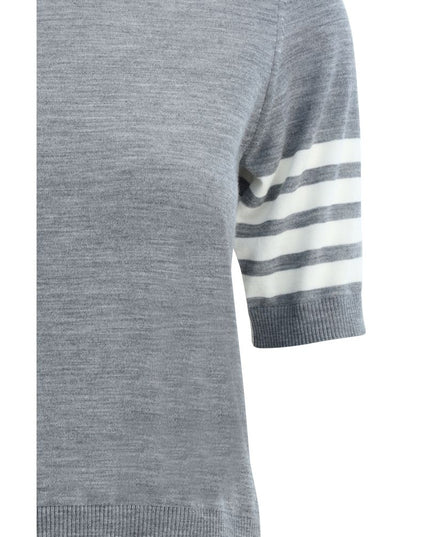 Thom Browne Gray Polyamide Turtleneck