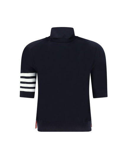 Thom Browne Blue Polyamide Turtleneck