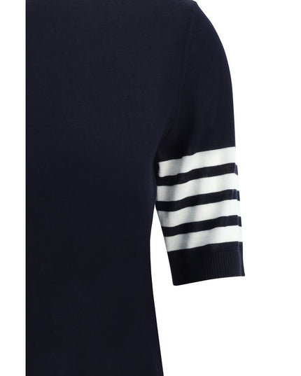 Thom Browne Blue Polyamide Turtleneck