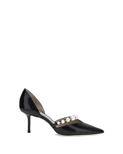 Jimmy Choo Black Calf Leather Bos Taurus High Heel Pumps