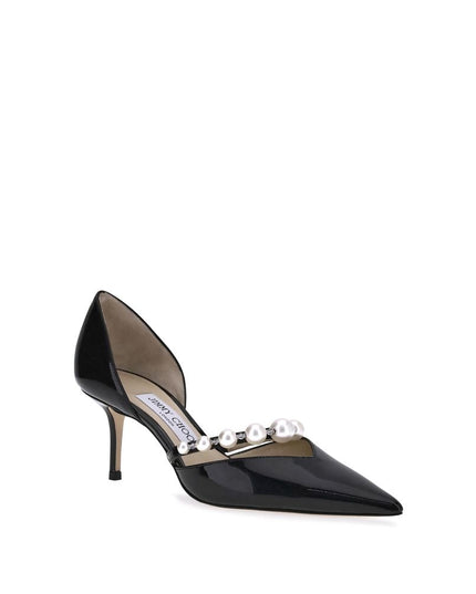 Jimmy Choo Black Calf Leather Bos Taurus High Heel Pumps