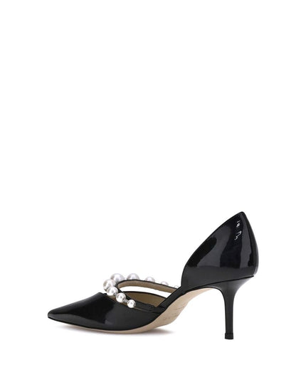 Jimmy Choo Black Calf Leather Bos Taurus High Heel Pumps
