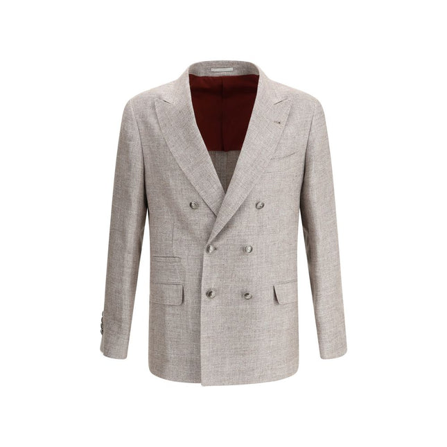 Brunello Cucinelli Light Brown Linen Blazer