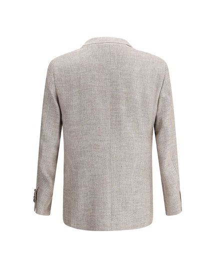 Brunello Cucinelli Light Brown Linen Blazer