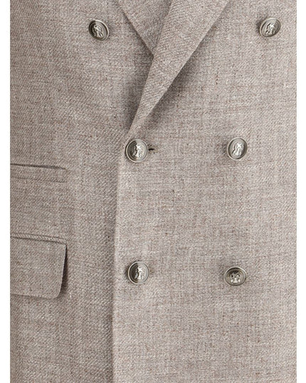 Brunello Cucinelli Light Brown Linen Blazer