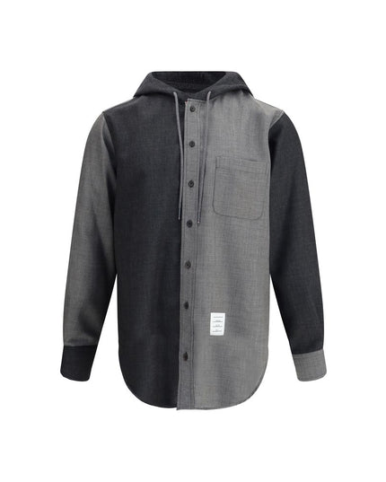 Thom Browne Gray Wool Jackets And Coat