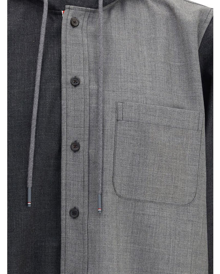 Thom Browne Gray Wool Jackets And Coat