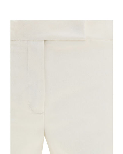 SA SU PHI White Silk Casual Pants