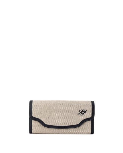 Loro Piana Beige Fabric And Leather Wallet