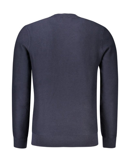 Hugo Boss Blue Cotton Men Sweater